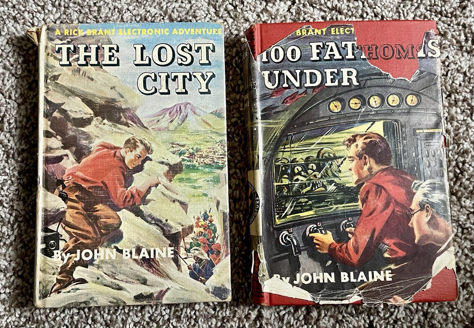 100 Fathoms Under & The Lost City -2 Rick Brant Electronic Adventure-John Blaine