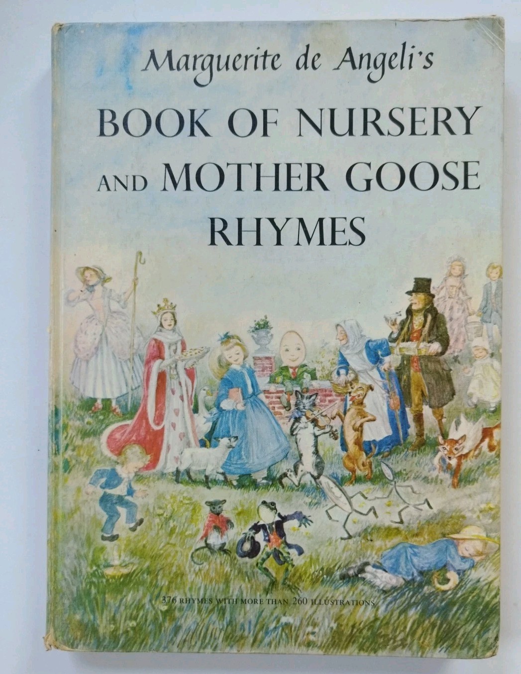 Book Of Nursery And Mother Goose Rhymes 1954 HC Book By Marguerite De Angeli’s