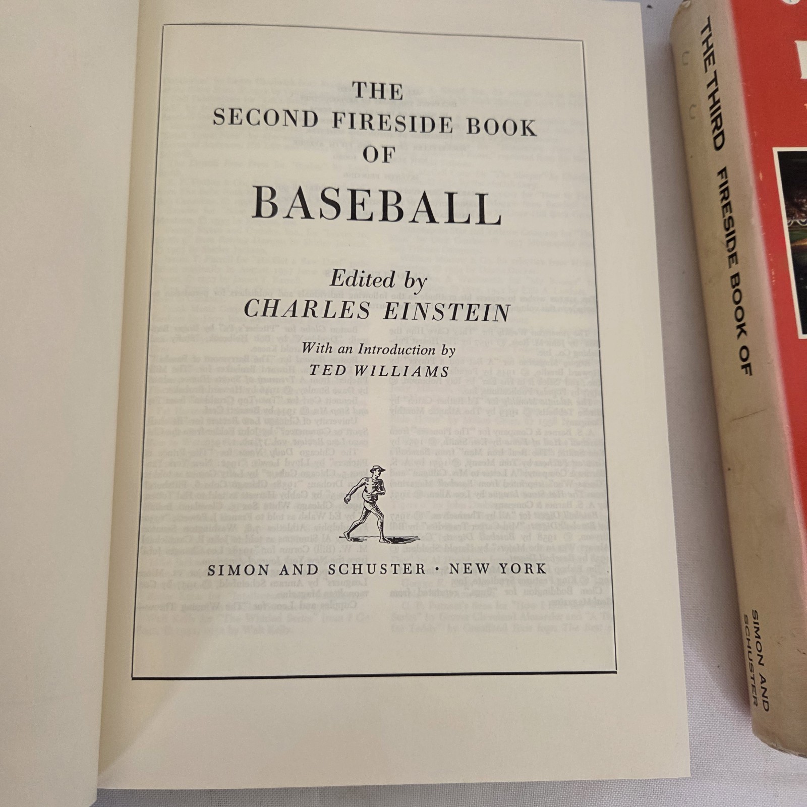 Boxed Set Fireside Book of Baseball 3 Volumes W Dust Jackets Charles Einstein
