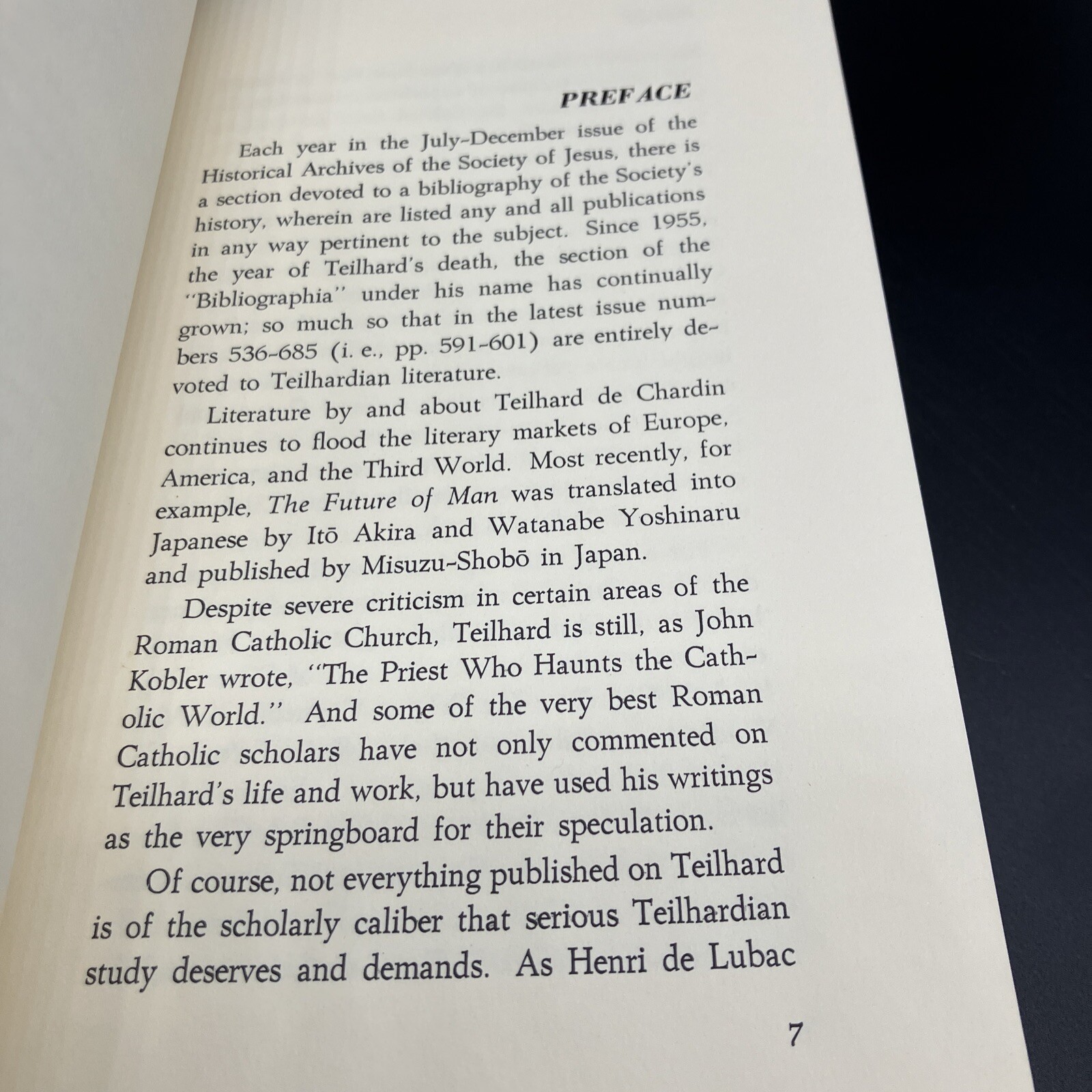 My Conversations With Teilhard de Chardin Primacy of Christ – Gabriel Allegra HC