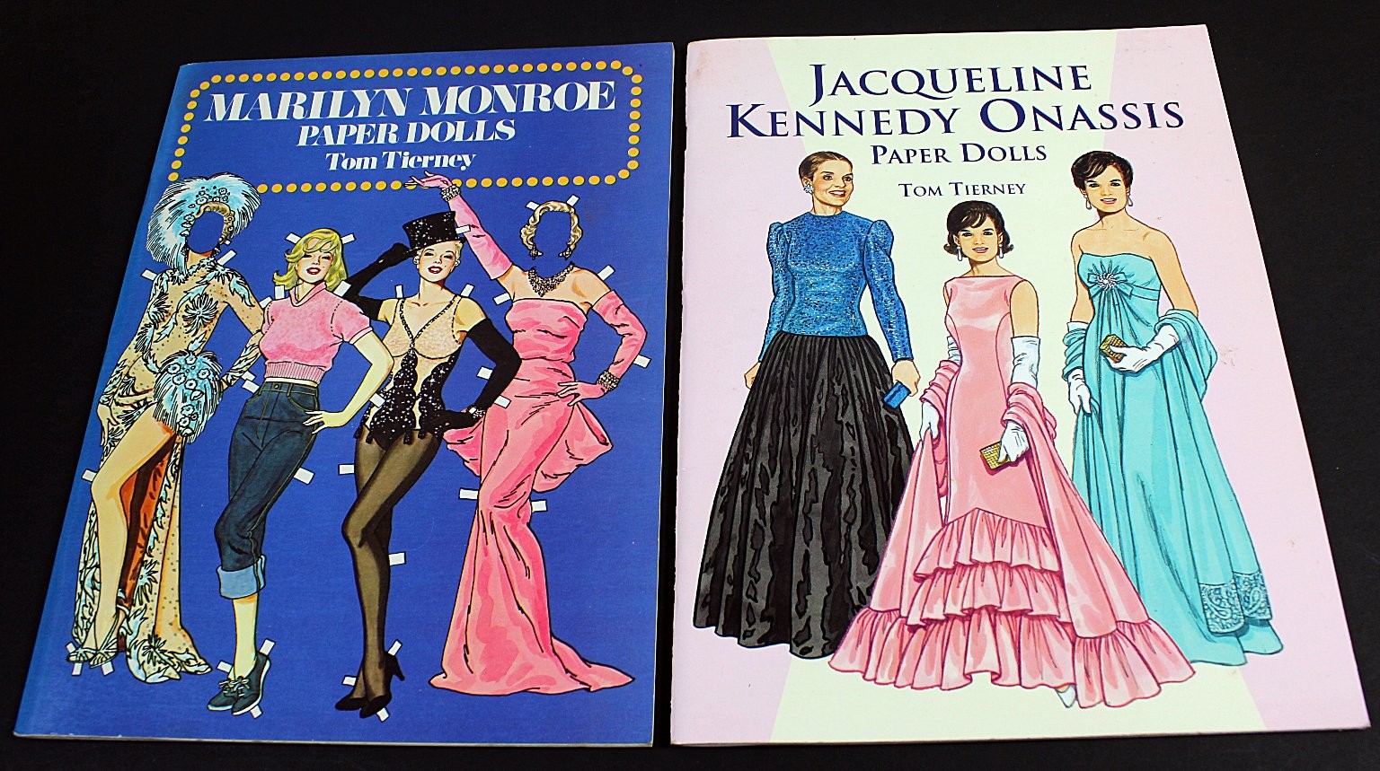 Marilyn Monroe Jacqueline Kennedy Onassis Paper Dolls Tom Tierney 1999