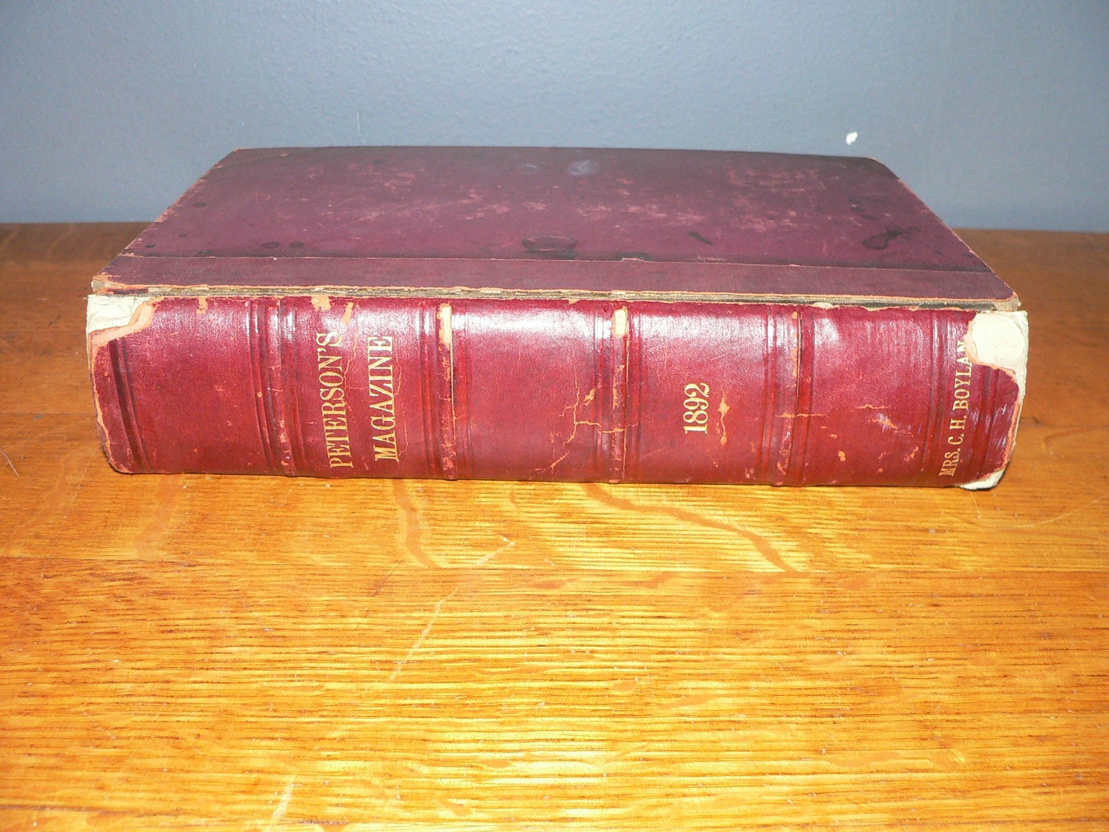 Antique “Peterson’s Magazine” Volume 101 January-June 1892 Leatherbound Book