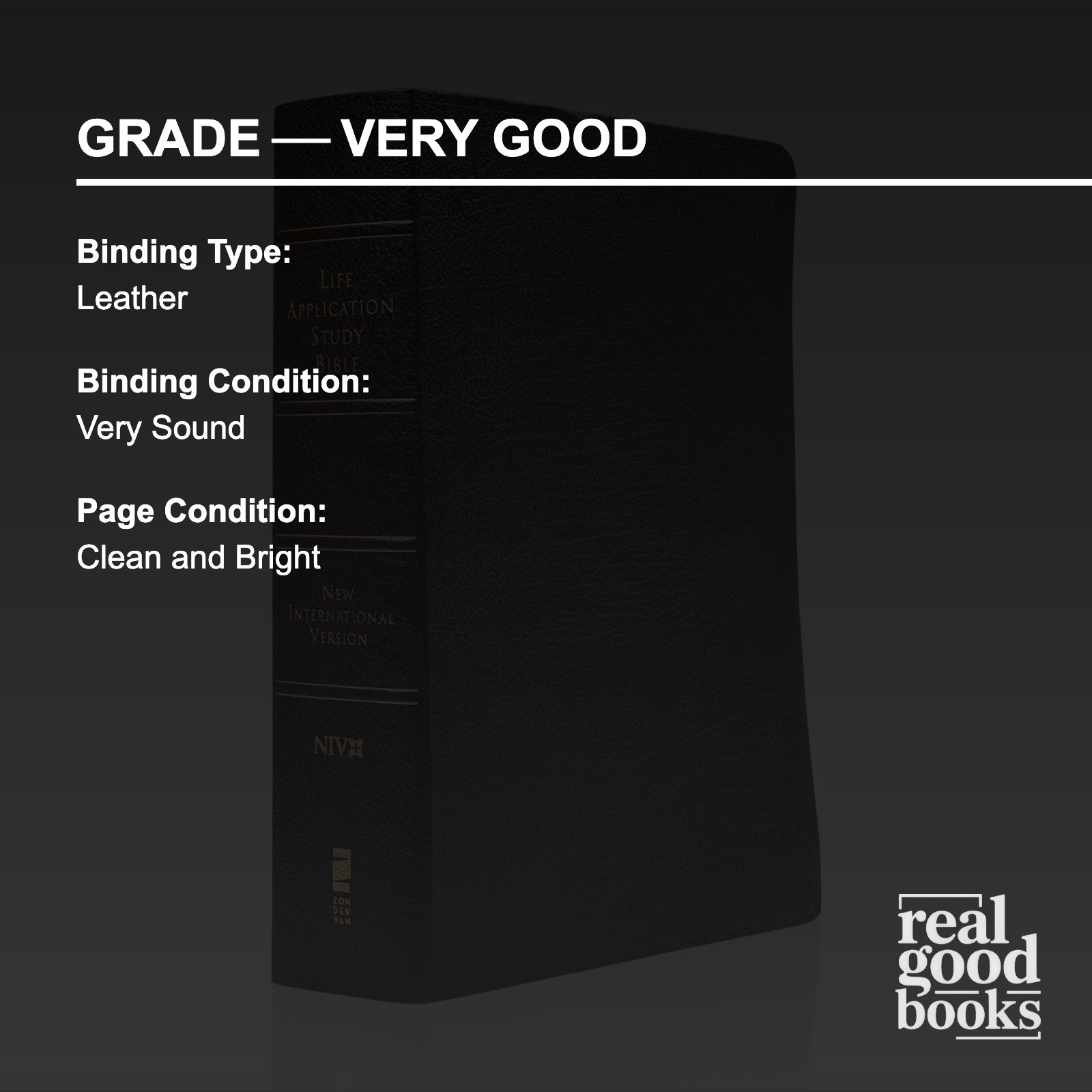 2005 Life Application Study Bible. NIV. Large Print Edition. LEATHER VG