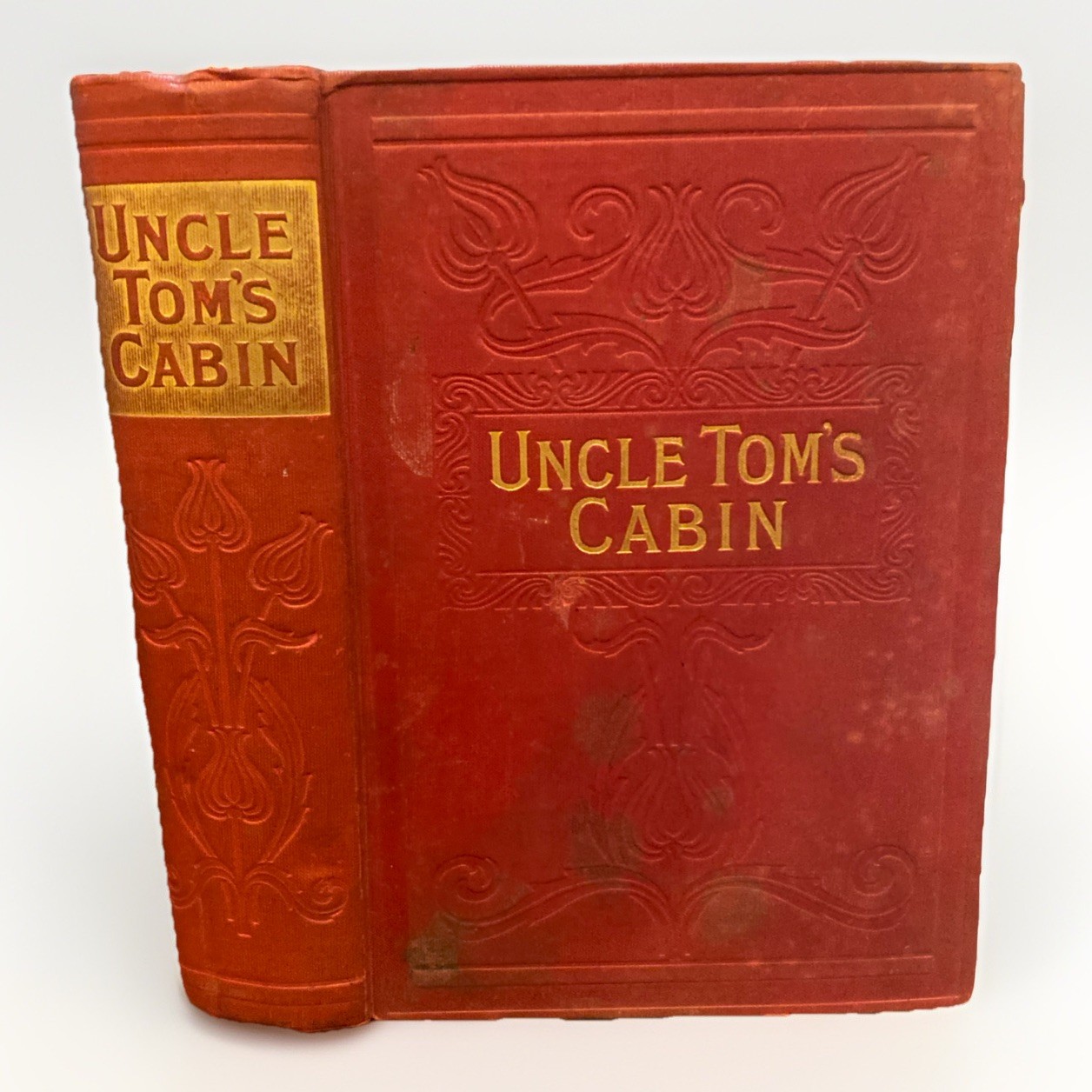Uncle Toms Cabin: A Picture Of Slave Life Antique Nimmo Hay Display Gold Gilt