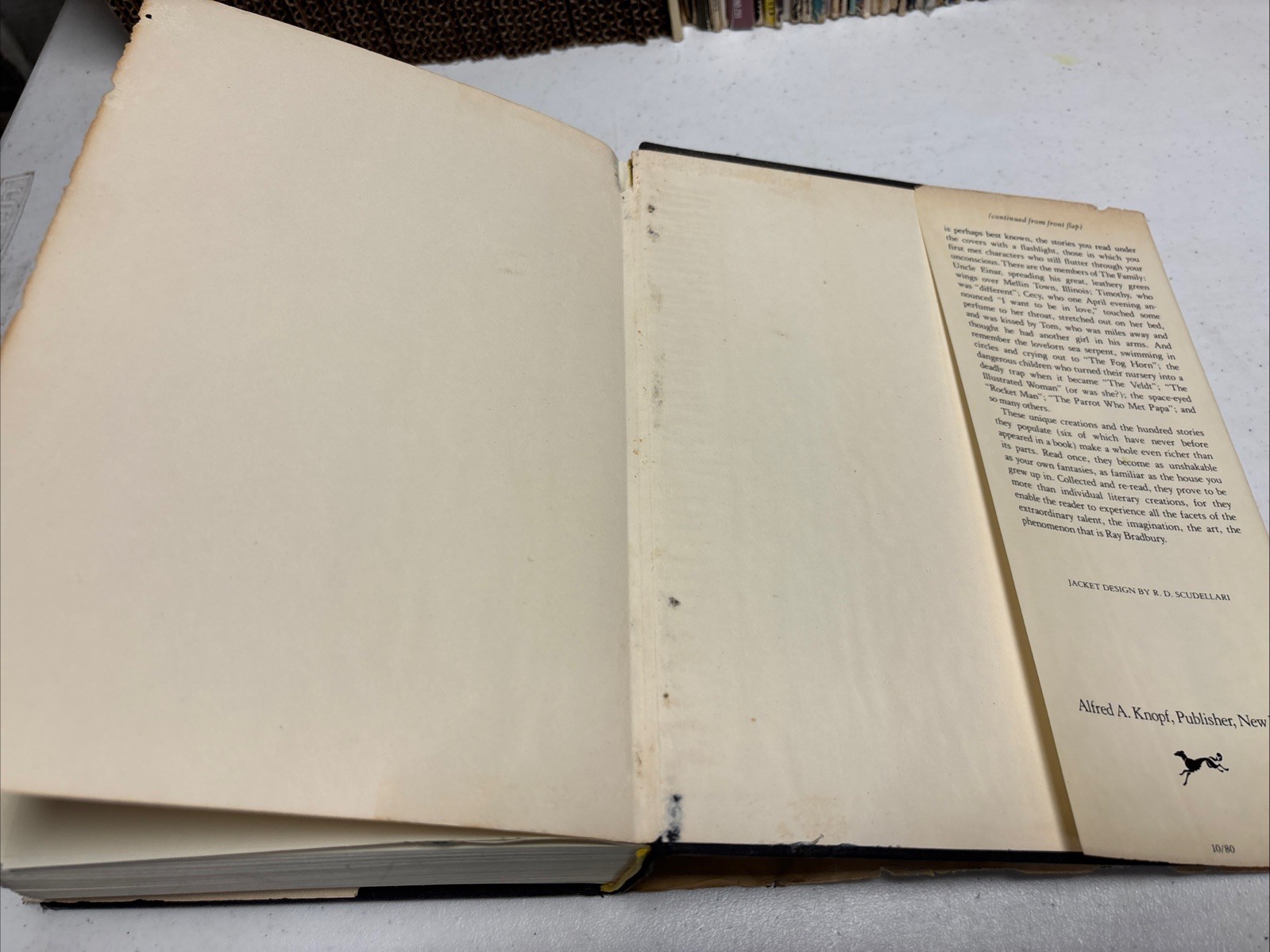 SIGNED 1st ed. 2nd Printing- The Stories of Ray Bradbury – 1980 HC/DJ Knopf