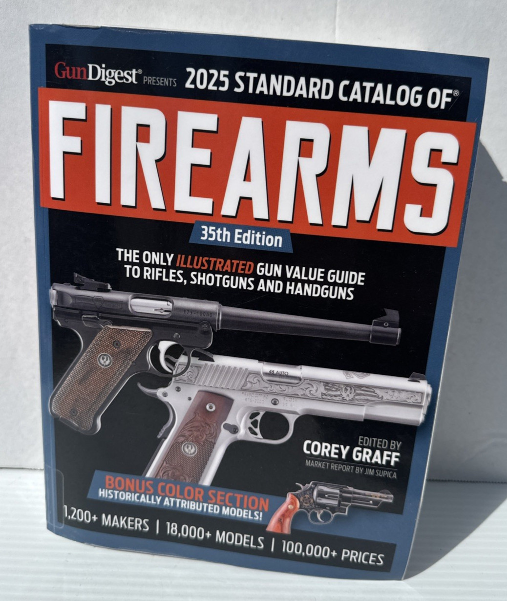 2025 Standard Catalog of Firearms Corey Graff 35th Ed Rifles Shotguns Handguns