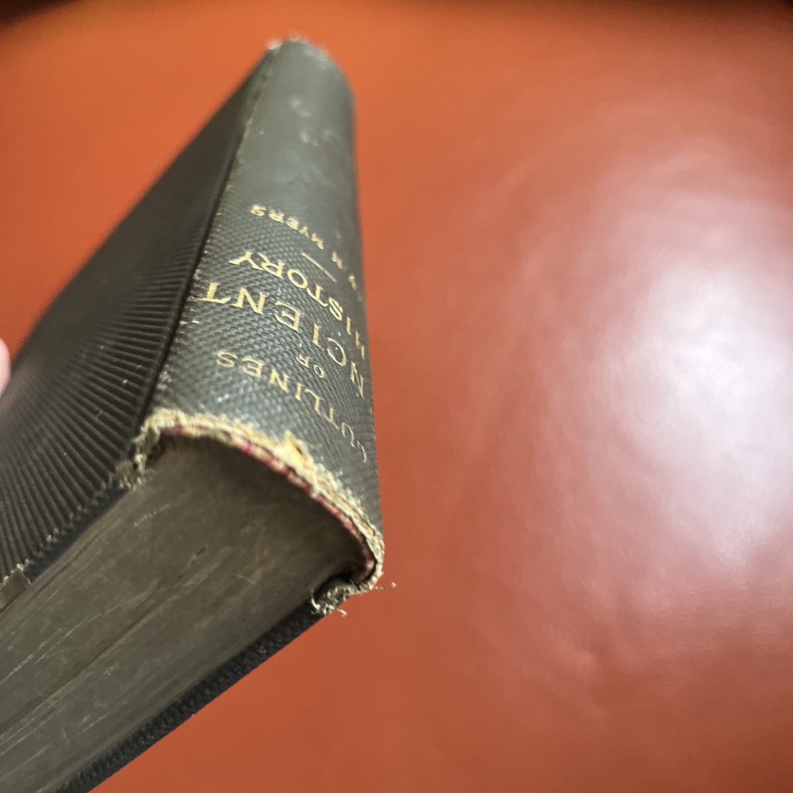 1882 Outlines of Ancient History P.V.N. Meyers A.M. Harper & Brothers