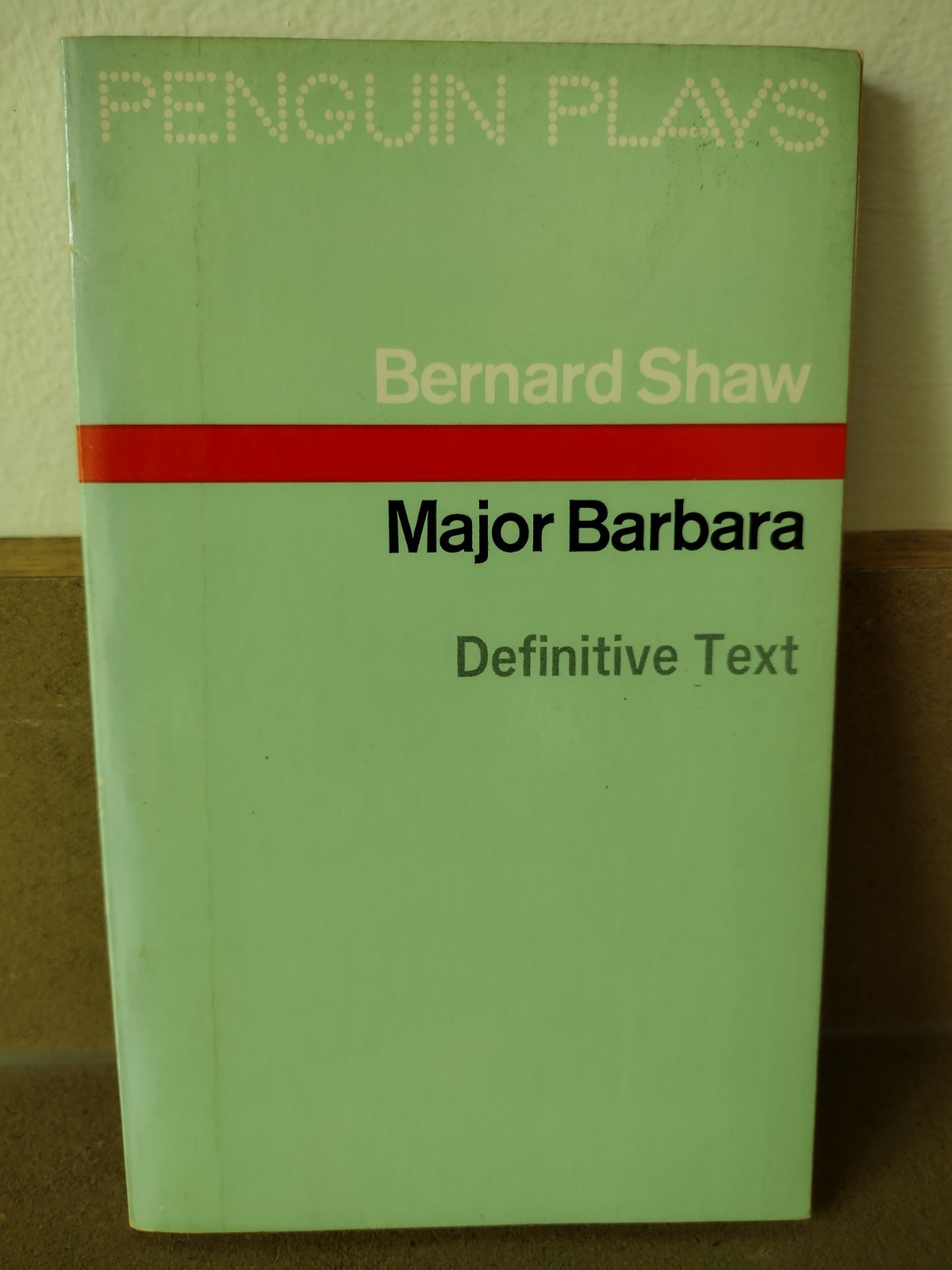 Penguin Plays Bernard Shaw Major Barbara Definitive Text Penguin Books 1978
