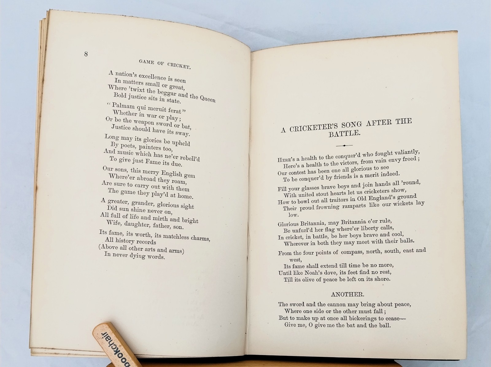 A Cricketer’s Notebook by ‘An Old Cricketer’ (Hardback, 1881)