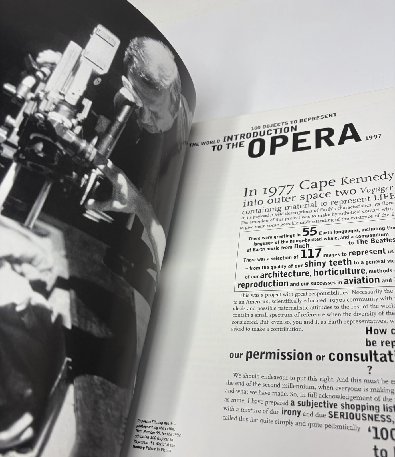 100 Objects To Represent World : A Prop-Opera Peter Greenaway 1997 Book Catalog