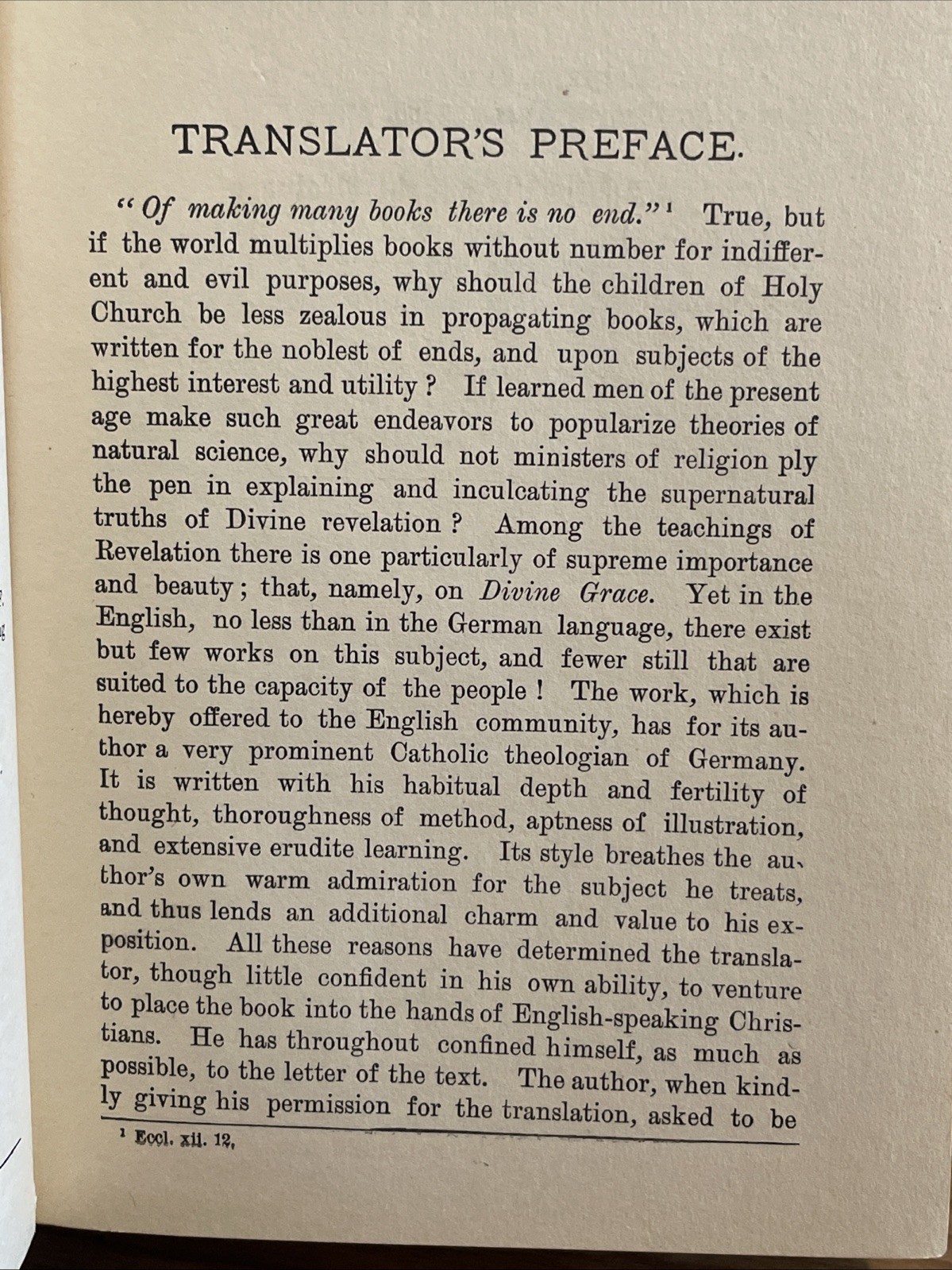 M. Joseph Scheeben: THE GLORIES OF DIVINE GRACE ; Benziger Bros., 1886, 3rd ed.