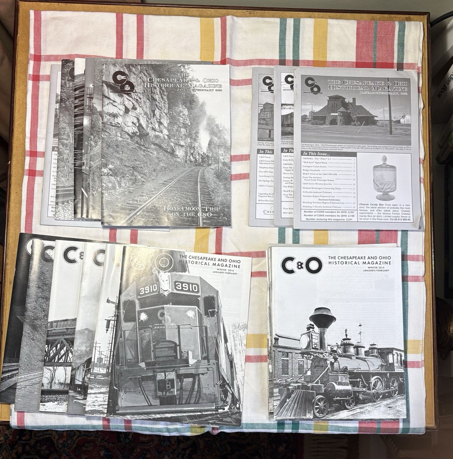 Chesapeake and Ohio Historical Magazines Lot 2014, 2015, 2020, 2021 – 21 ISSUES