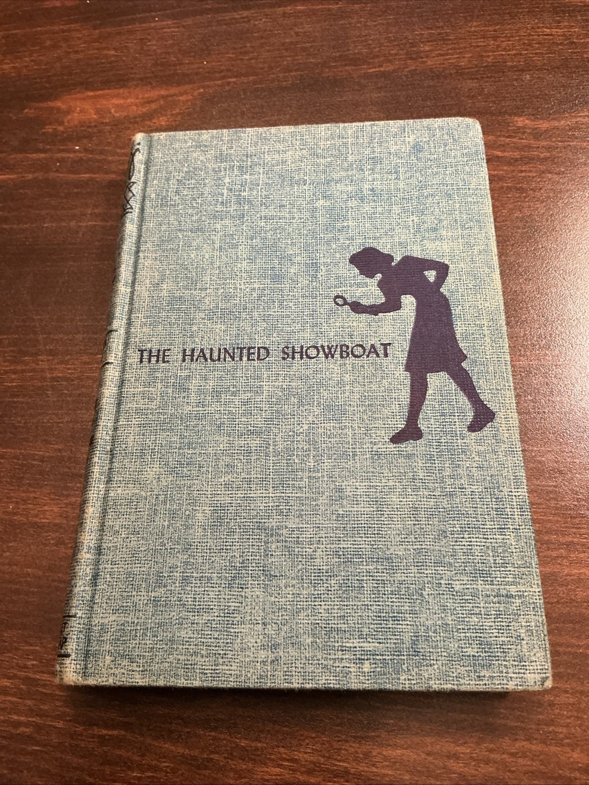 Nancy Drew The Haunted Showboat old blue cover, c. 1957