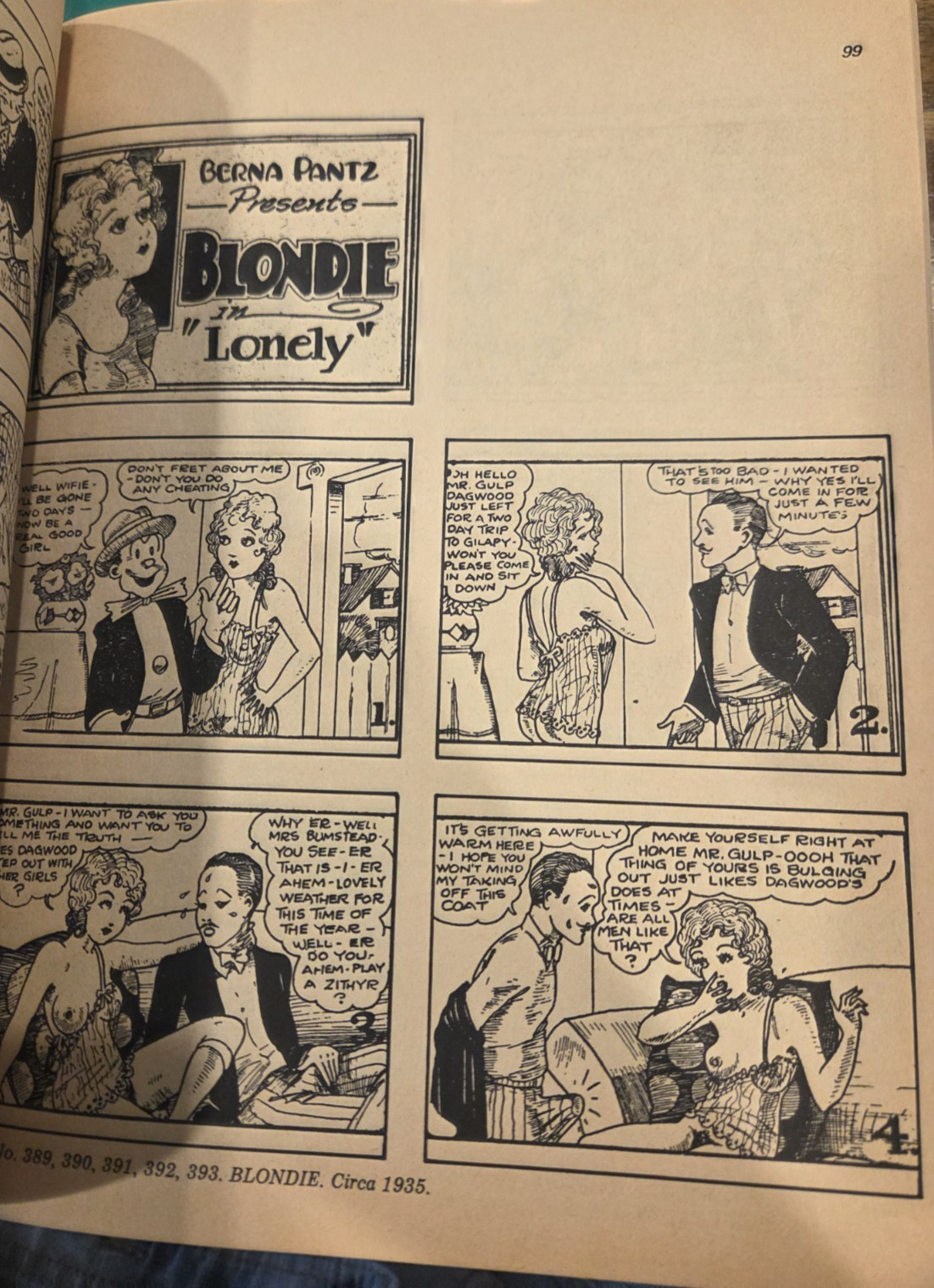 SEX IN COMICS: A HISTORY OF THE EIGHT PAGERS (4 VOLUMES) Donald Gilmore 1971