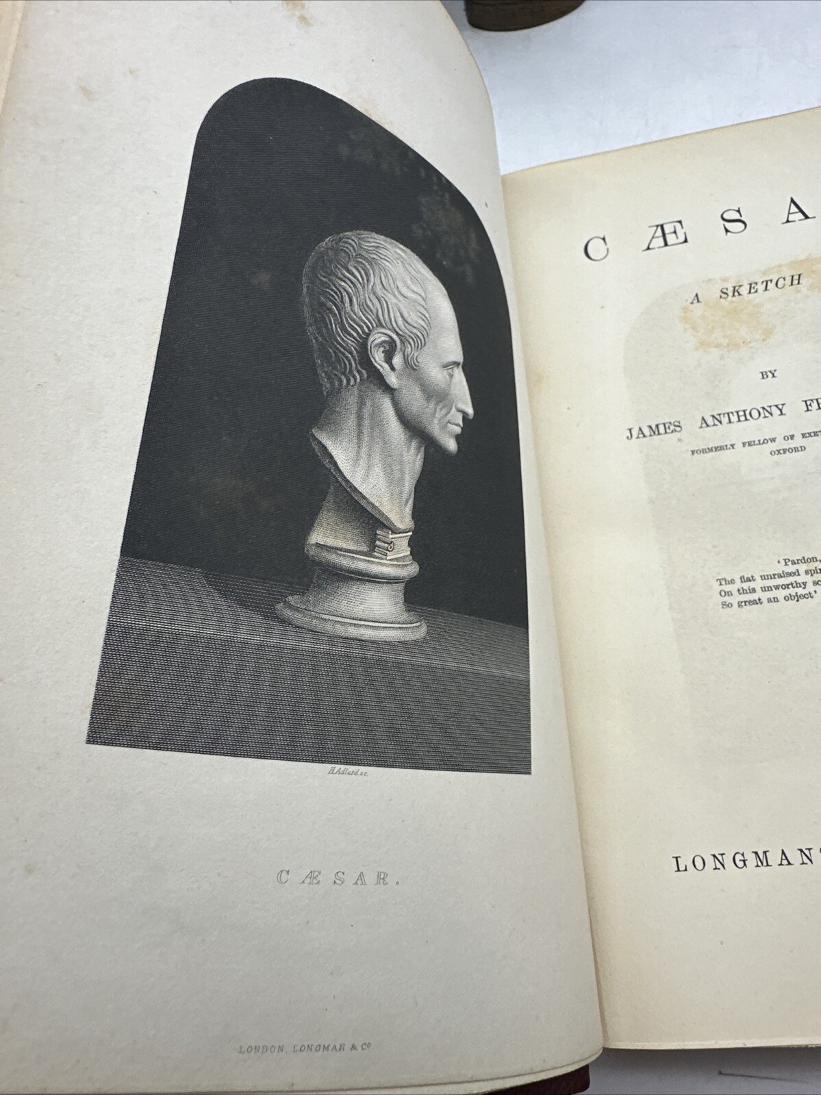 J.A. Froude Caesar A Sketch 1879 Morrell Bound Roman History Biography 4-10