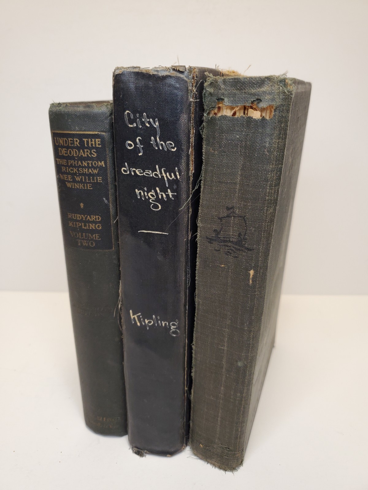 Lot Of Antique Rudyard Kipling HC Books. 1927 Just So Stories, Wee Willie Winkie