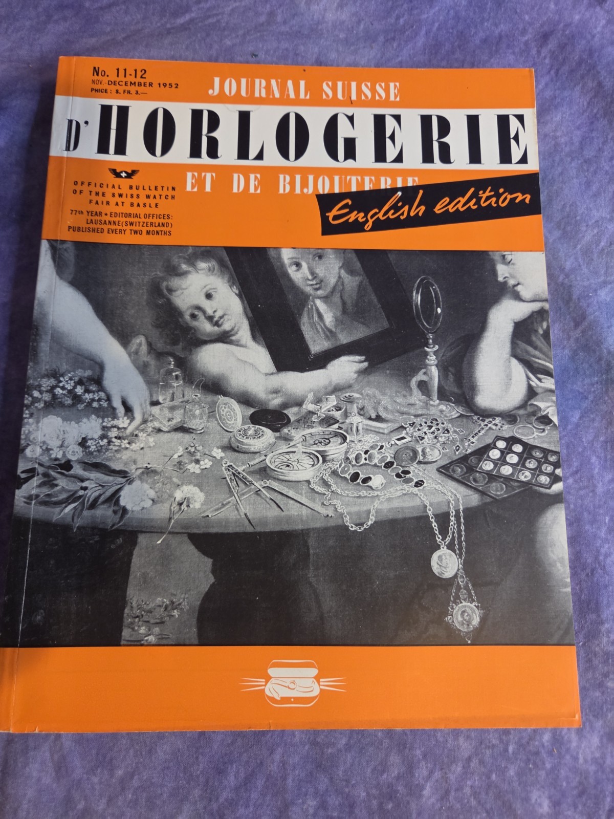 Journal Suisse d Horlogerie Nov December 1952 English Edition Watch Magazine