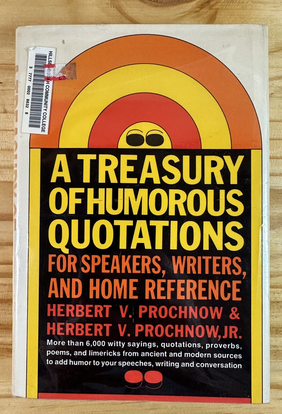 1969 A TREASURY OF HUMOROUS QUOTATIONS HARDCOVER BOOK