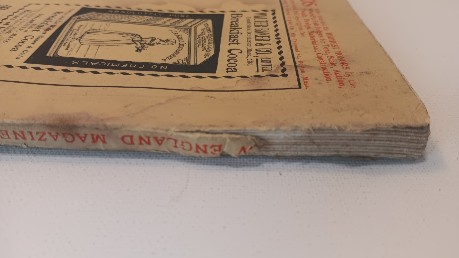 1896 NEW ENGLAND Magazine Nice Illustrations & Ads, Nov. 416 Pages