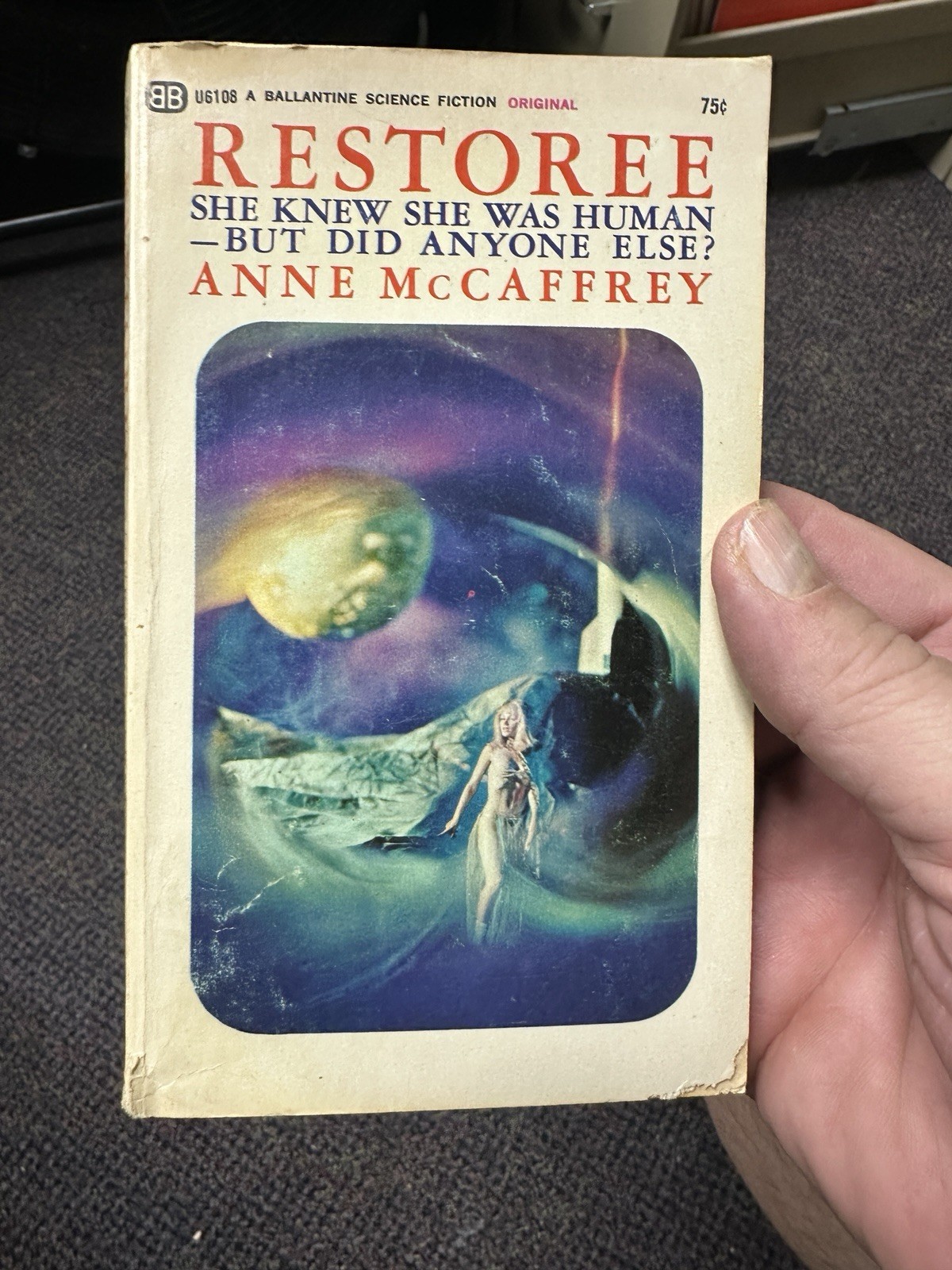 Restoree Anne McCaffrey 1967 Pbk Ballantine U6108