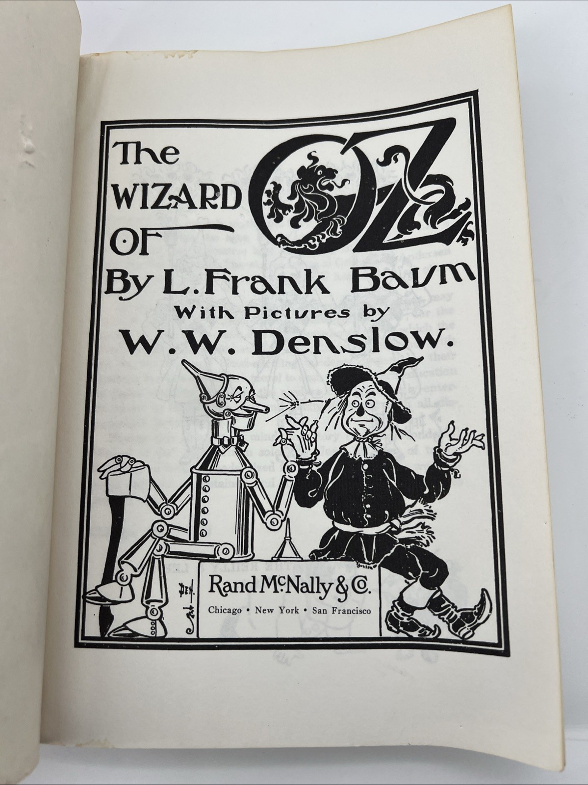 The Wizard Of Oz by L. Frank Baum – Denslow Illustrations 1956 Softcover Book