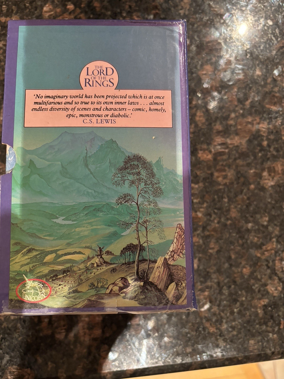 The Lord of the Rings 3 Vol Box Set Unwin Paperbacks 1981 Edition