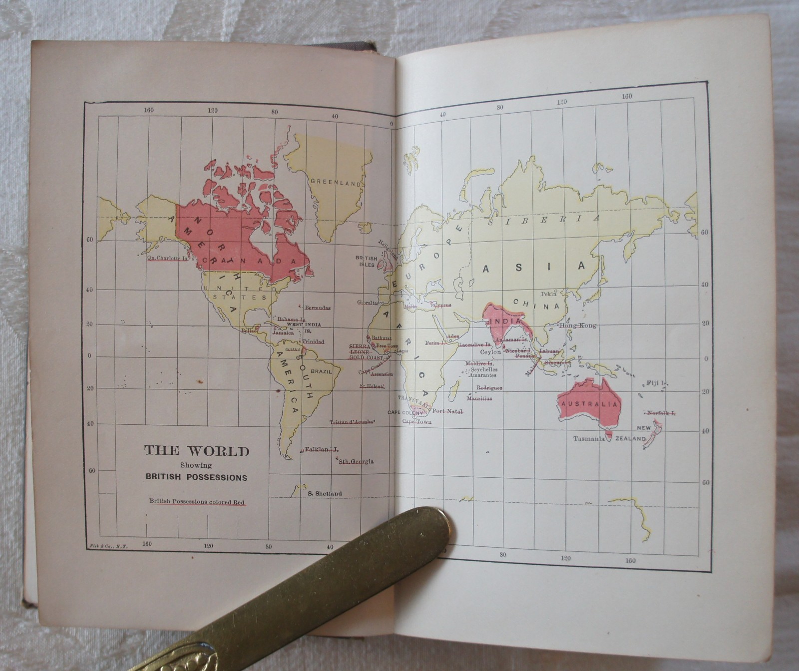 GARDINER’S ENGLISH HISTORY FOR SCHOOLS HENRY HOLT 1881 WITH ANTIQUE MAPS
