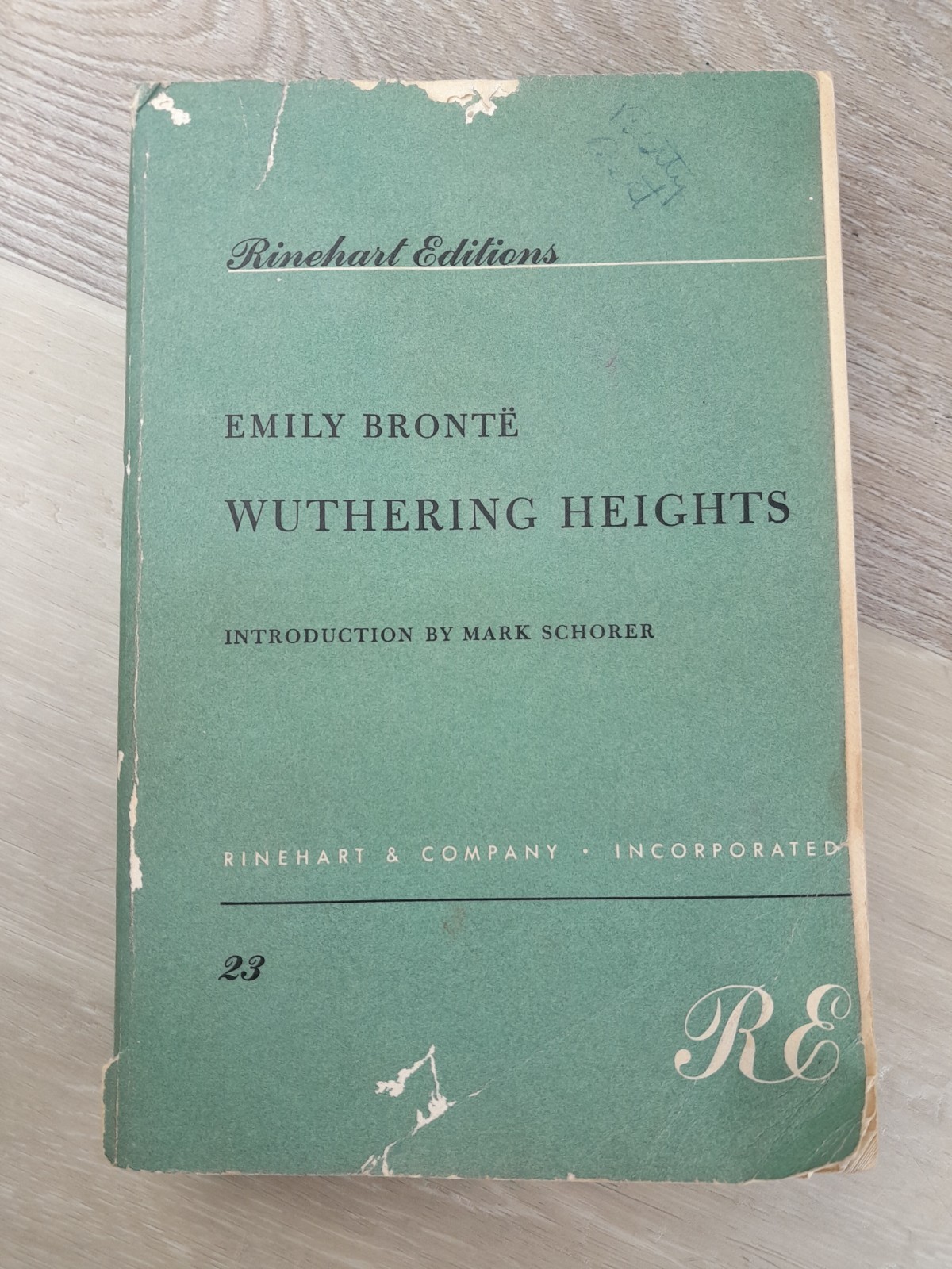1950 WUTHERING HEIGHTS Emily Bronte Rinehart Edition Softcover Vintage Paperback