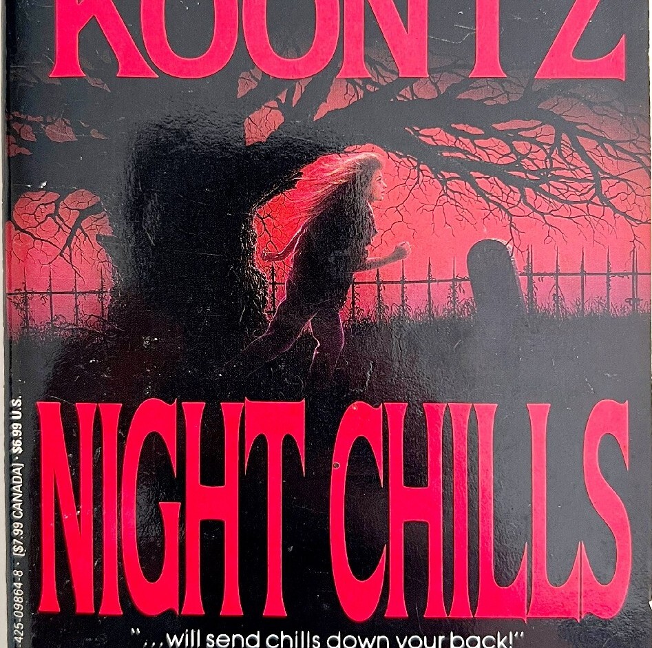 Dean Koontz Night Chills PB 1983 Supernatural Horror Vintage Classic BKBX8