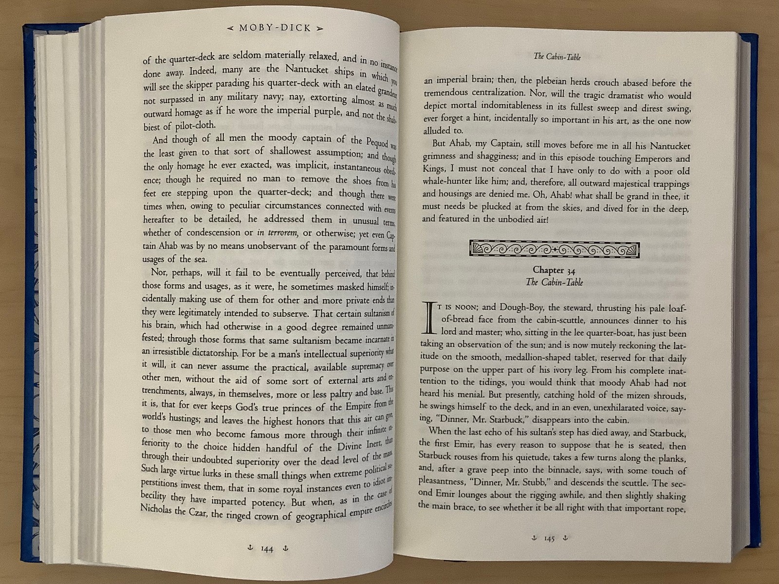 Moby-Dick by Herman Melville – leather-bound – VG
