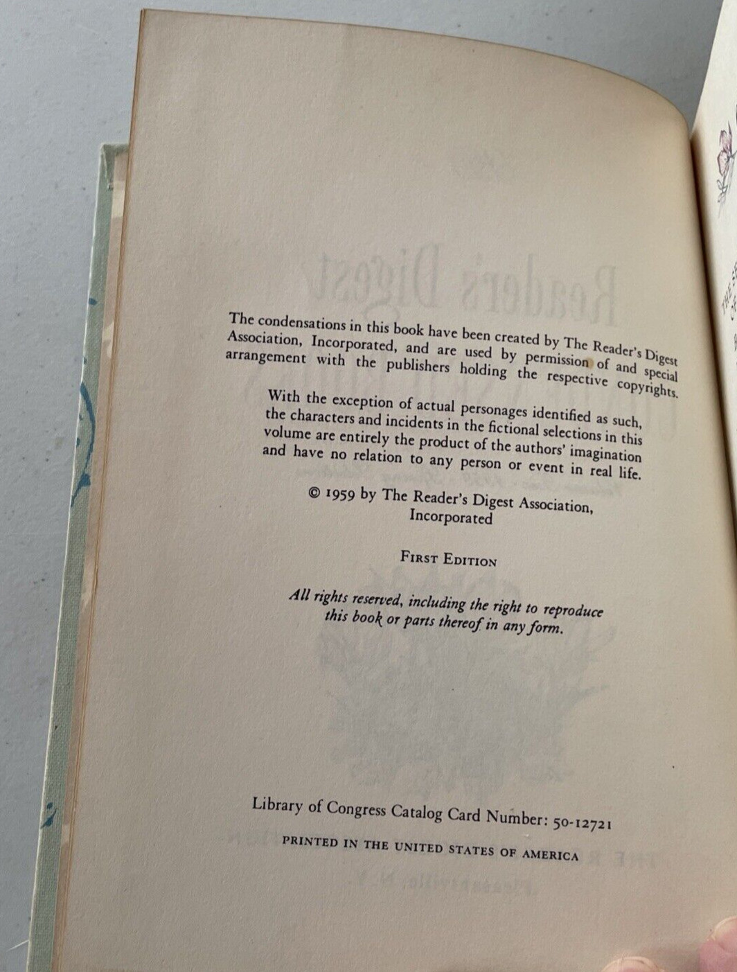 Vintage 1959 READER’S DIGEST CONDENSED BOOKS Hardback First Edition Volume 2