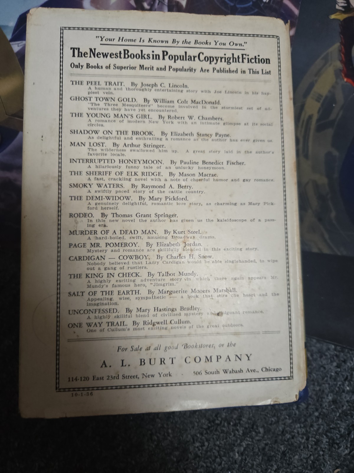 The Demi-Widow-Mary Pickford-TRUE 1st Edition/1st Printing 1935 RARE HC DJ