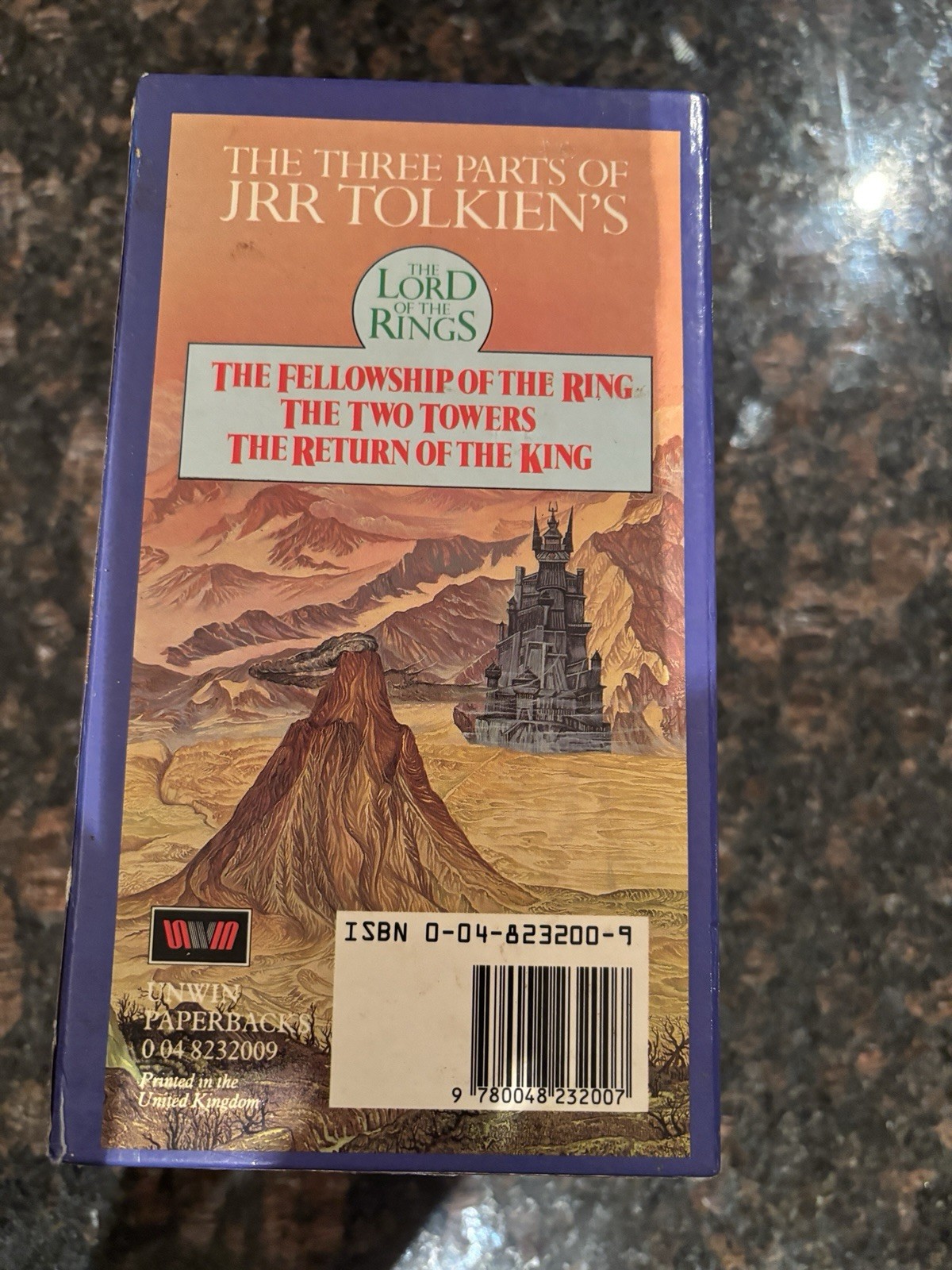 The Lord of the Rings 3 Vol Box Set Unwin Paperbacks 1981 Edition