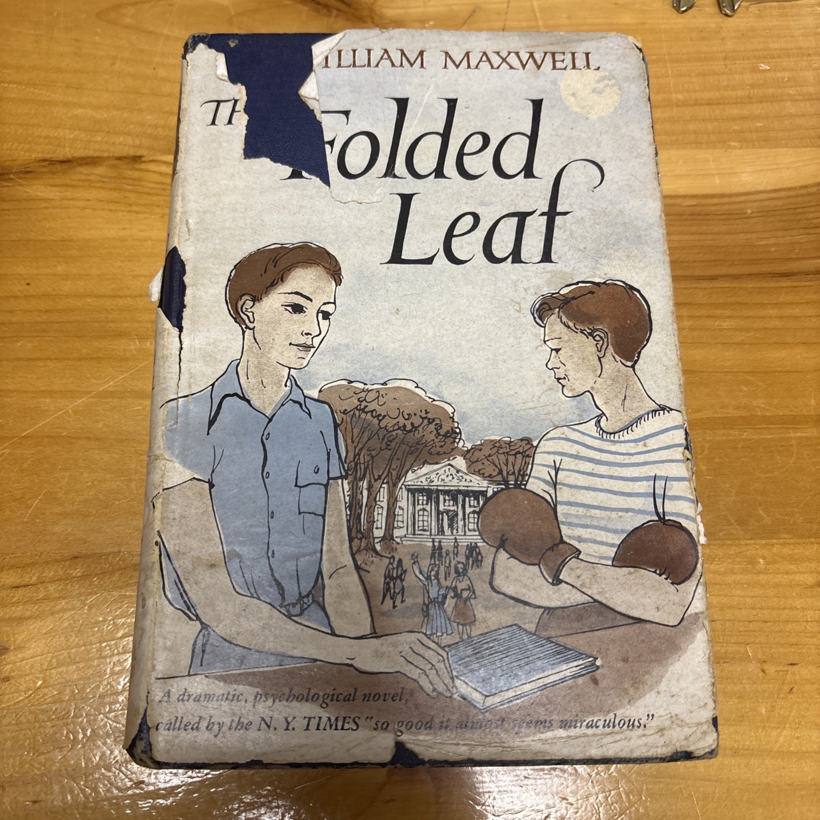 William Maxwell / The Folded Leaf “Forum Books First Printing” 1948 HC DJ