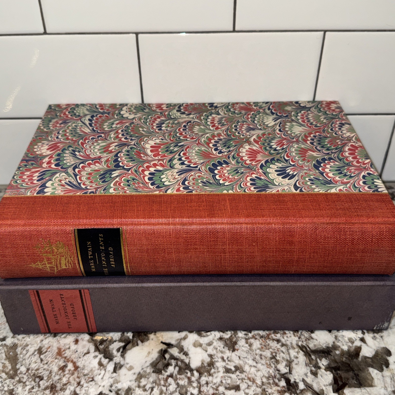 LE Club The Innocents Abroad Mark Twain Fritz Kredel SIGNED HC Book Slipcase