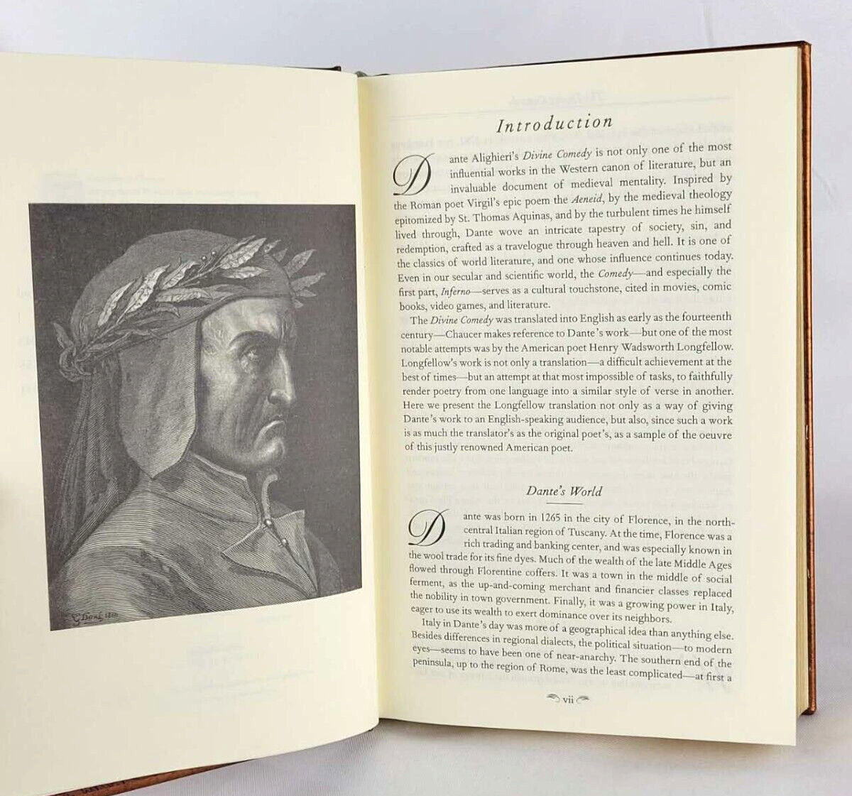 THE DIVINE COMEDY Dante Alighieri Gustave Dore Leather Bound Illustrated Gilded