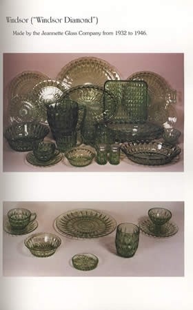 Green Depression Glass Pocket Guide inc Jadeite & Forest Green Patterns Prices