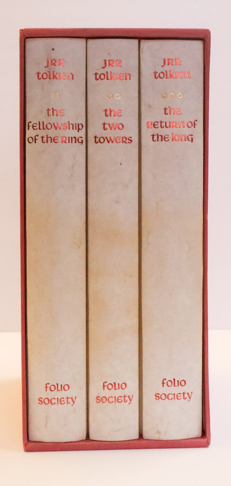 J R R Tolkien / THE LORD OF THE RINGS Three Volumes Limited ed Folio Society