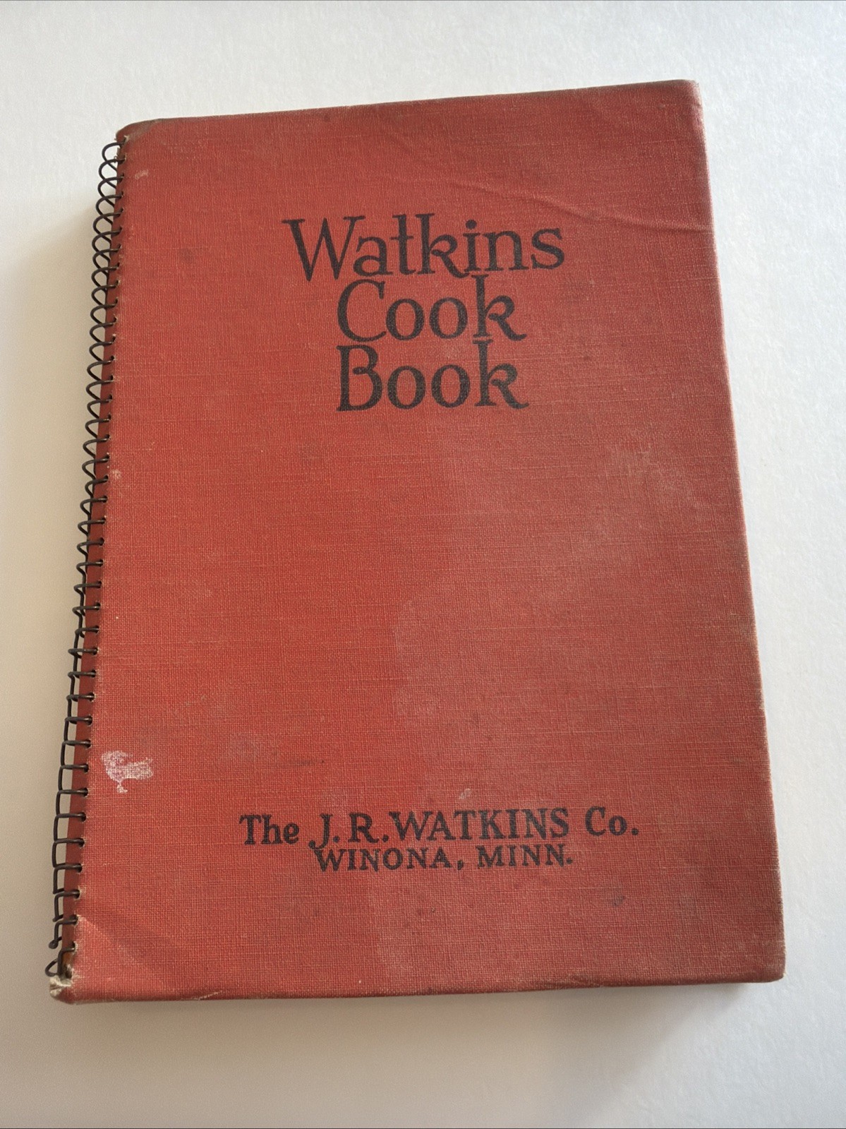 Watkins Cook Book (1936, Depression Era Cookbook, Spiral Bound, Vintage)