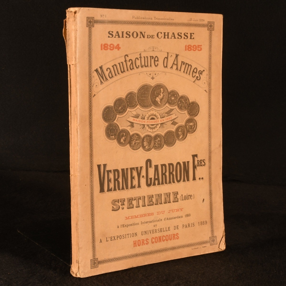 1895 Manufacture D’Armes Fondee en 1820 Verney-Carron Freres St. Ettienne Sai…