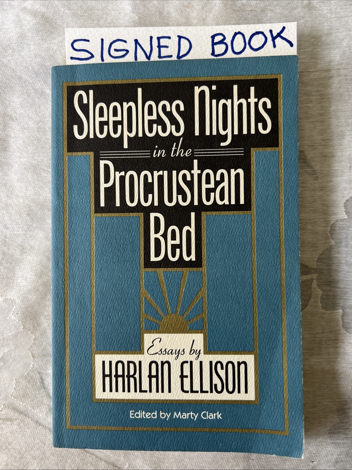 SIGNED-Sleepless Nights in the Procrustean Bed by Harlan Ellison Essays Trade PB