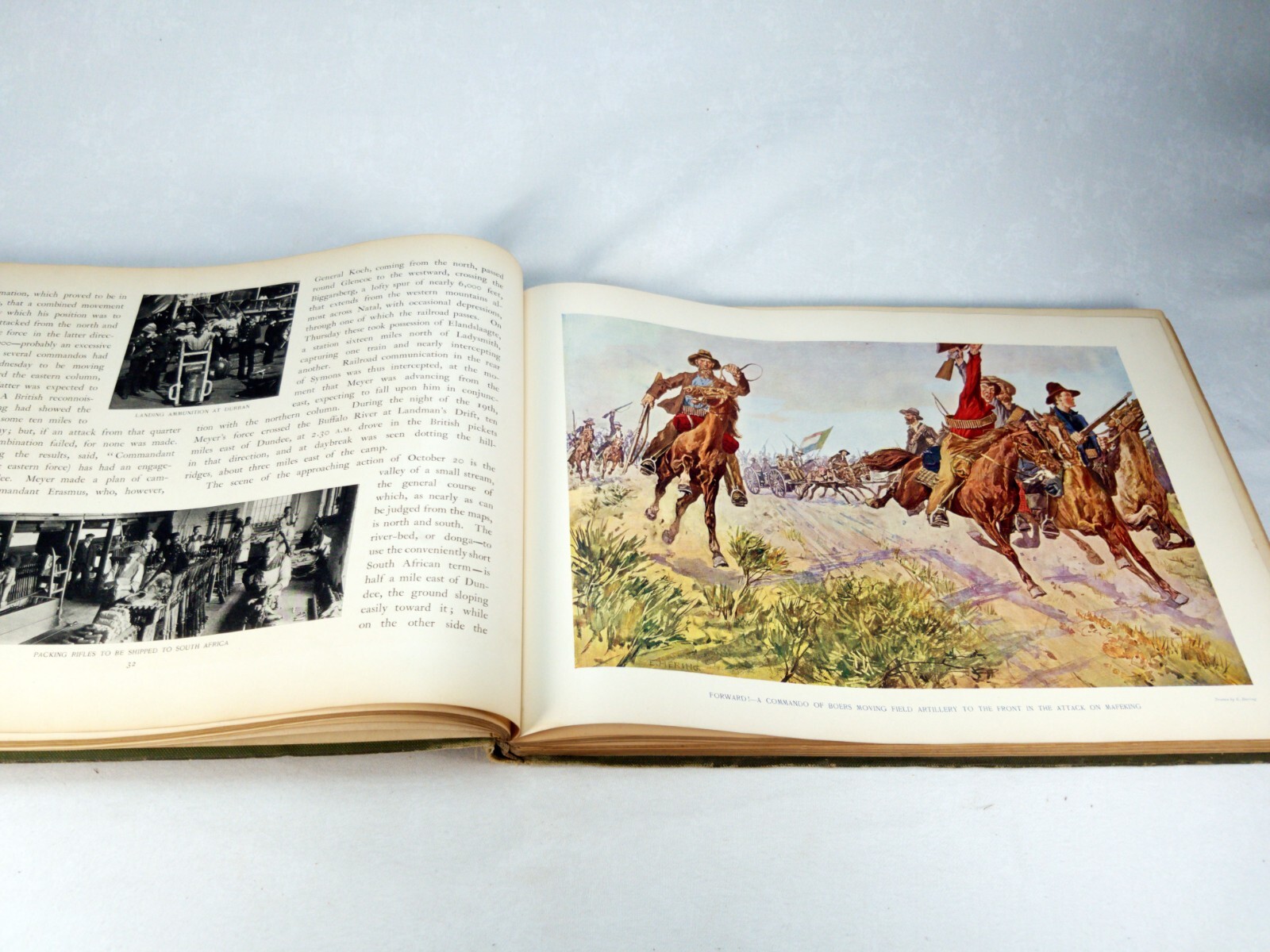 The South African War, by Captain A.T. Mahan, 1900 Collier Color Prints Green