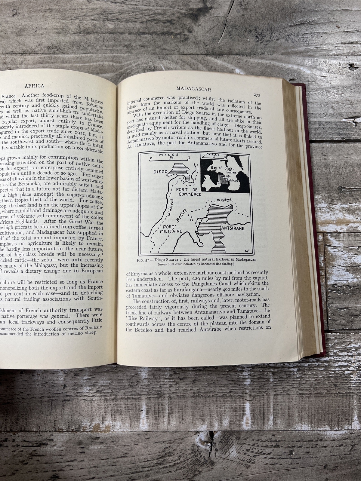 1950 Antique Regional Geography Book “Africa” Illustrated with Maps