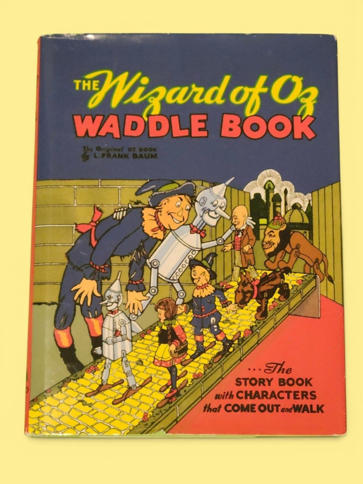 Wizard of Oz Waddle 100% Complete Book ’93 Unpunched Waddles Brick Road 9 Clips