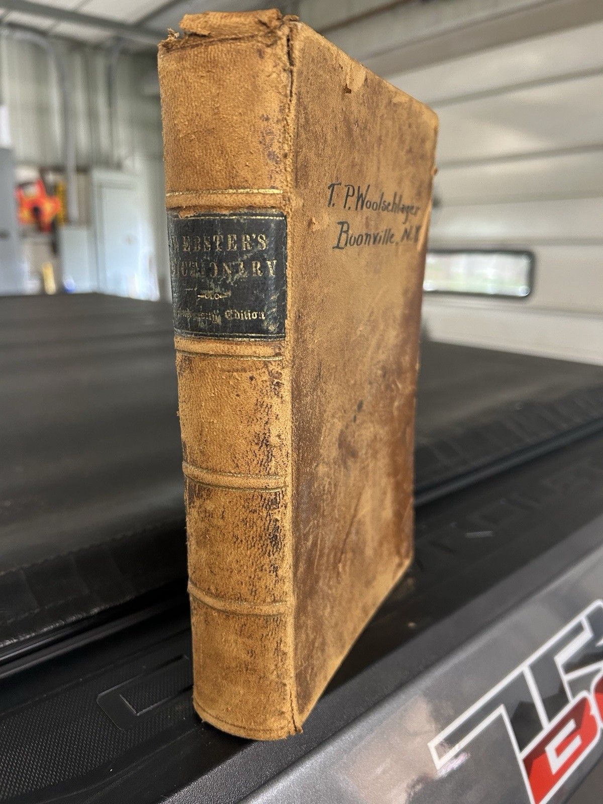 Webster’s English Dictionary – Noah Webster Leather Bound Hardcover 1847