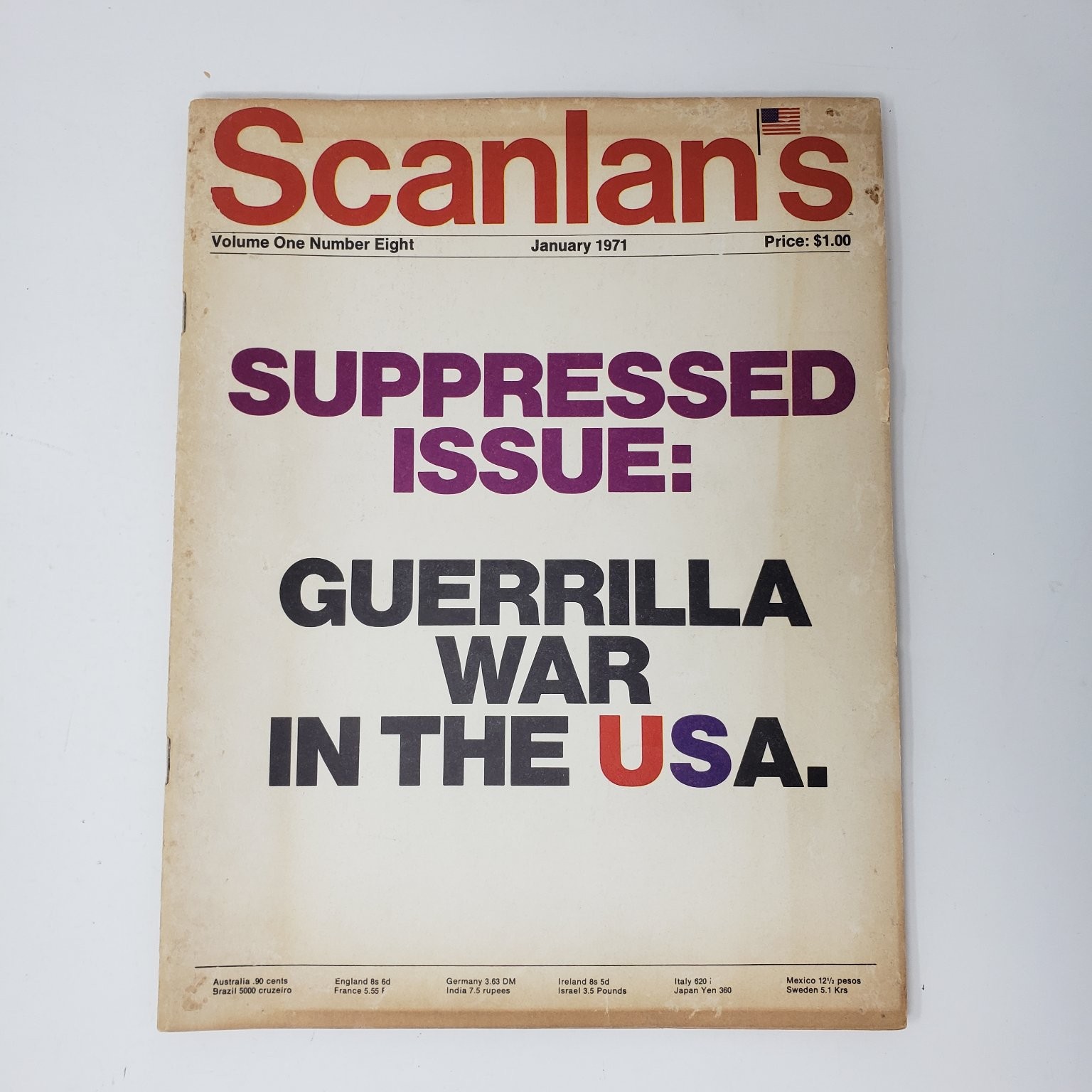 Scanlan’s SUPPRESSED ISSUE: GUERRILLA WAR IN THE USA January 1971 Magazine