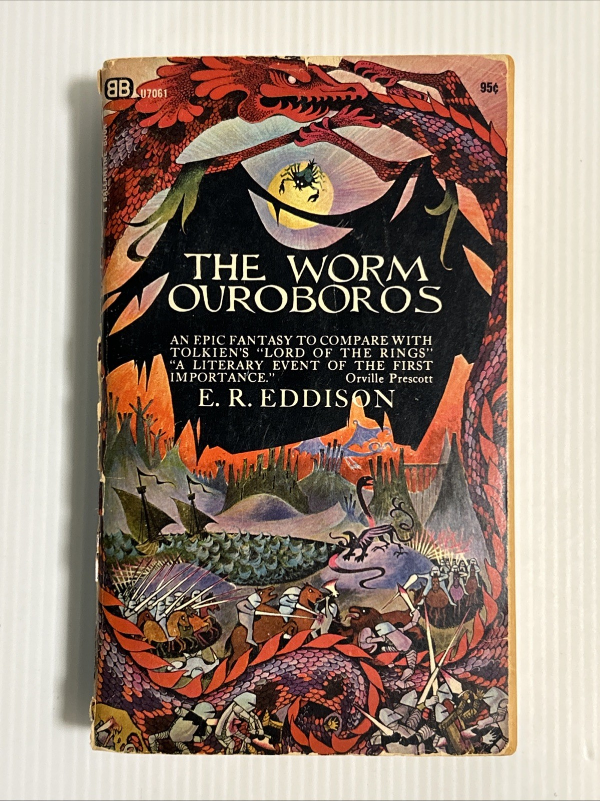 The Worm Ouroboros by E. R. Eddison Ballantine Books Edition Paperback