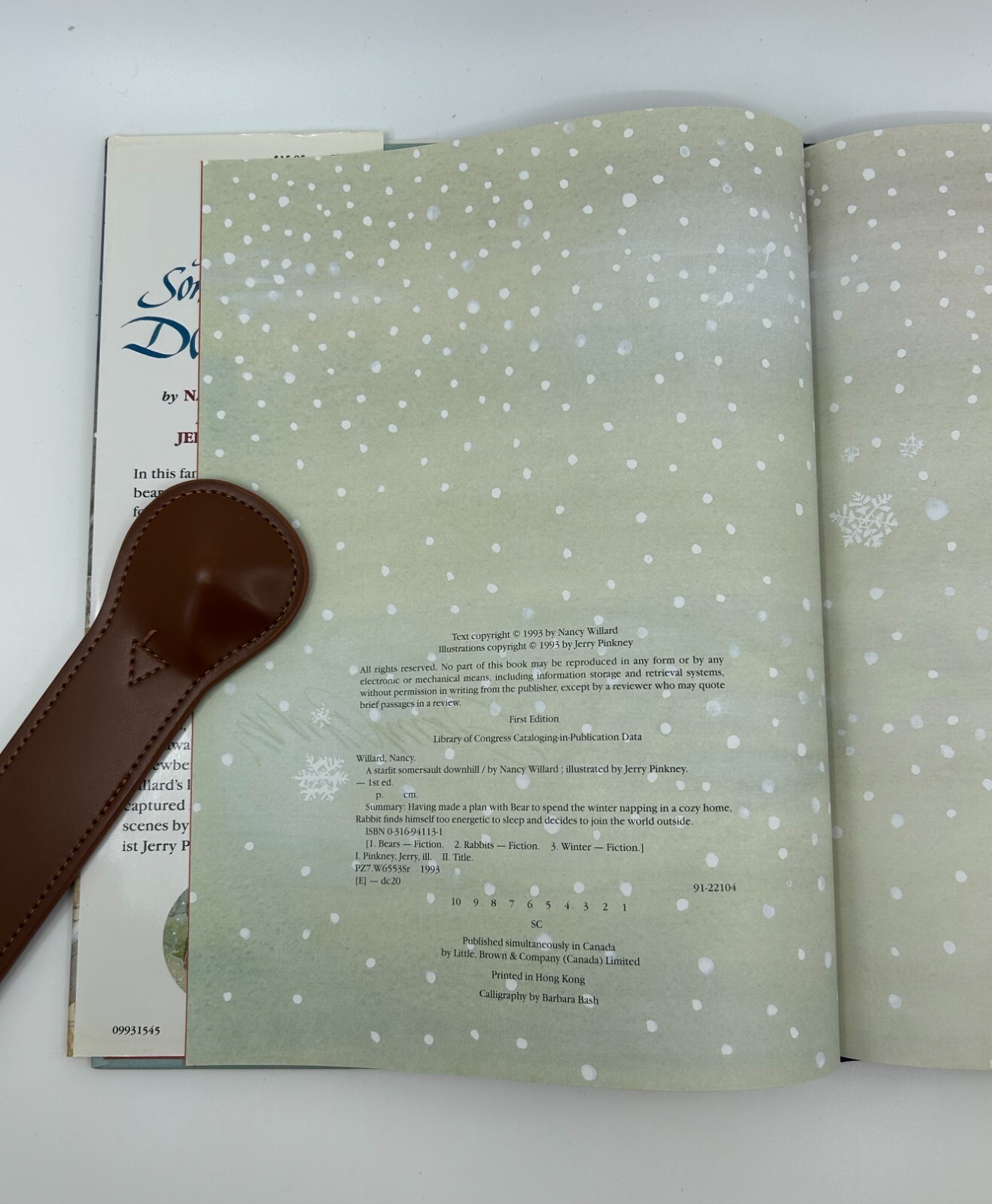 A Starlit Somersault Downhill Nancy Willard & Jerry Pinkney Signed First Edition
