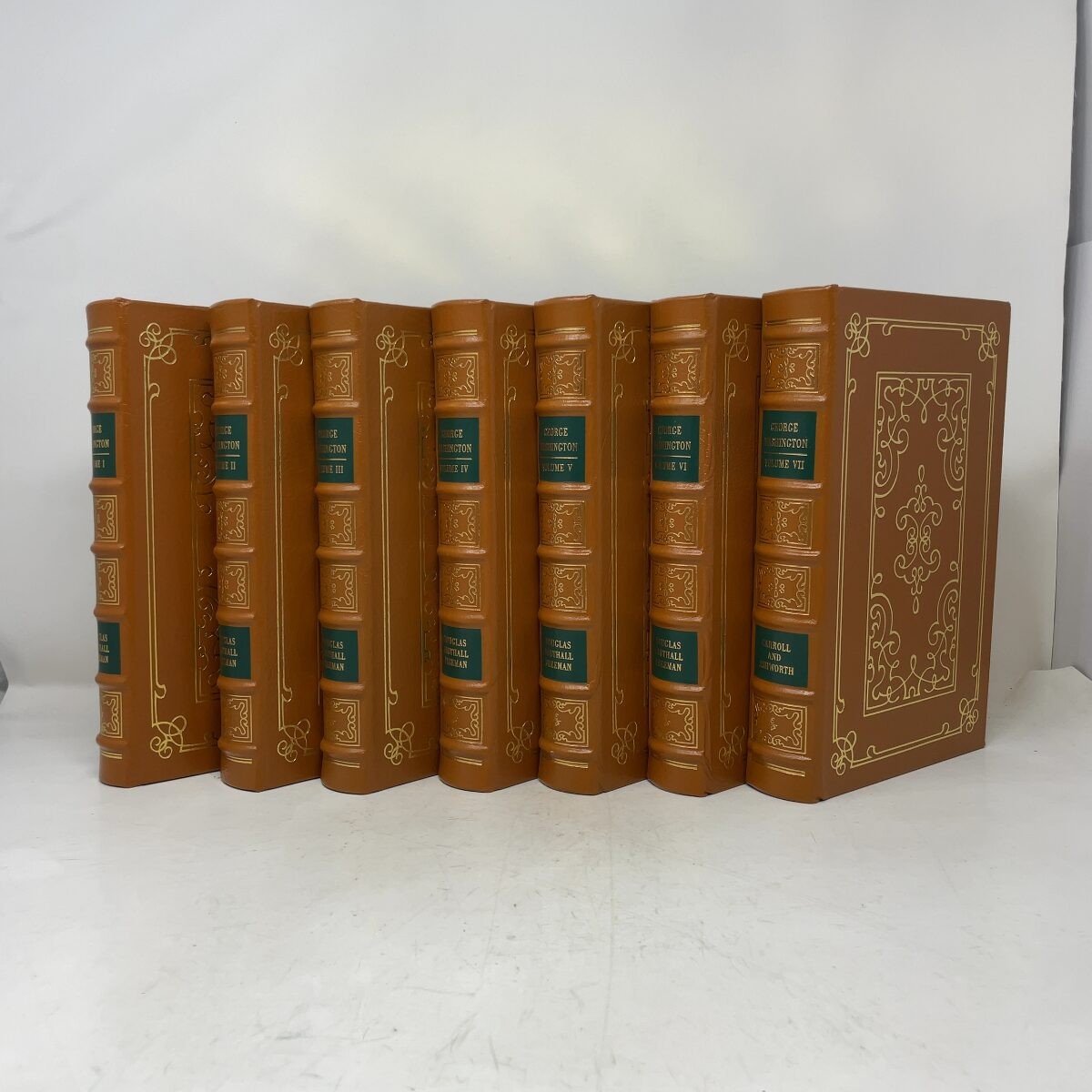 George Washington – 7 Volumes by Douglas Southall Freeman, Carroll and Ashworth