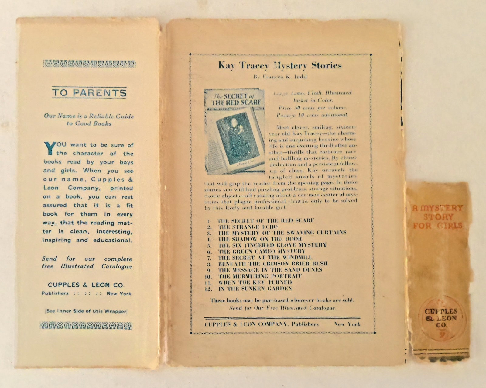 Vintage Ghost Gables by Mildred A. Wirt 1939 Cupples & Leon Co. Hardcover Book